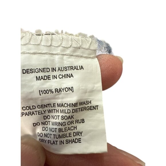 Abel The Label Maxi Hi-Low Floral Button Down Front Tassel Dress Size XS, EUC - Picture 8 of 8